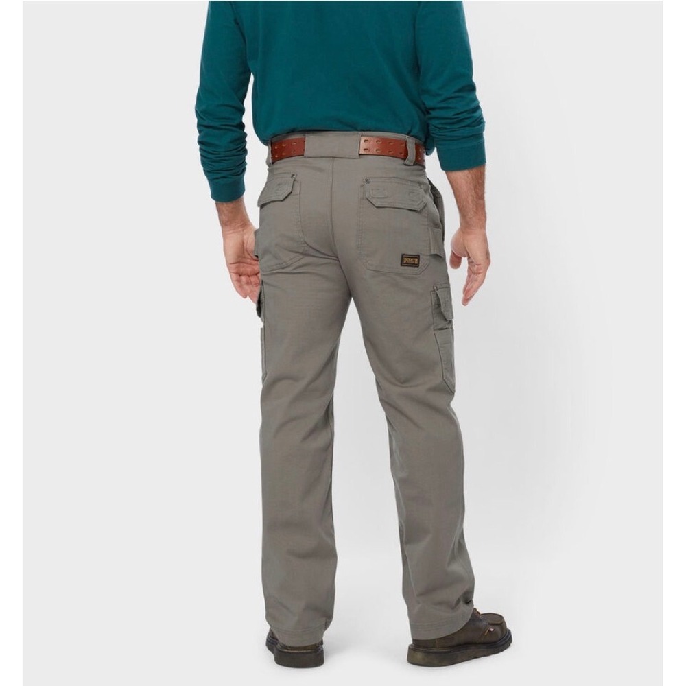 DULUTH TRADING CO Flex Fire Hose Pants Mens Cargo Work Pants Grey Utility 36X32 - Picture 3 of 16